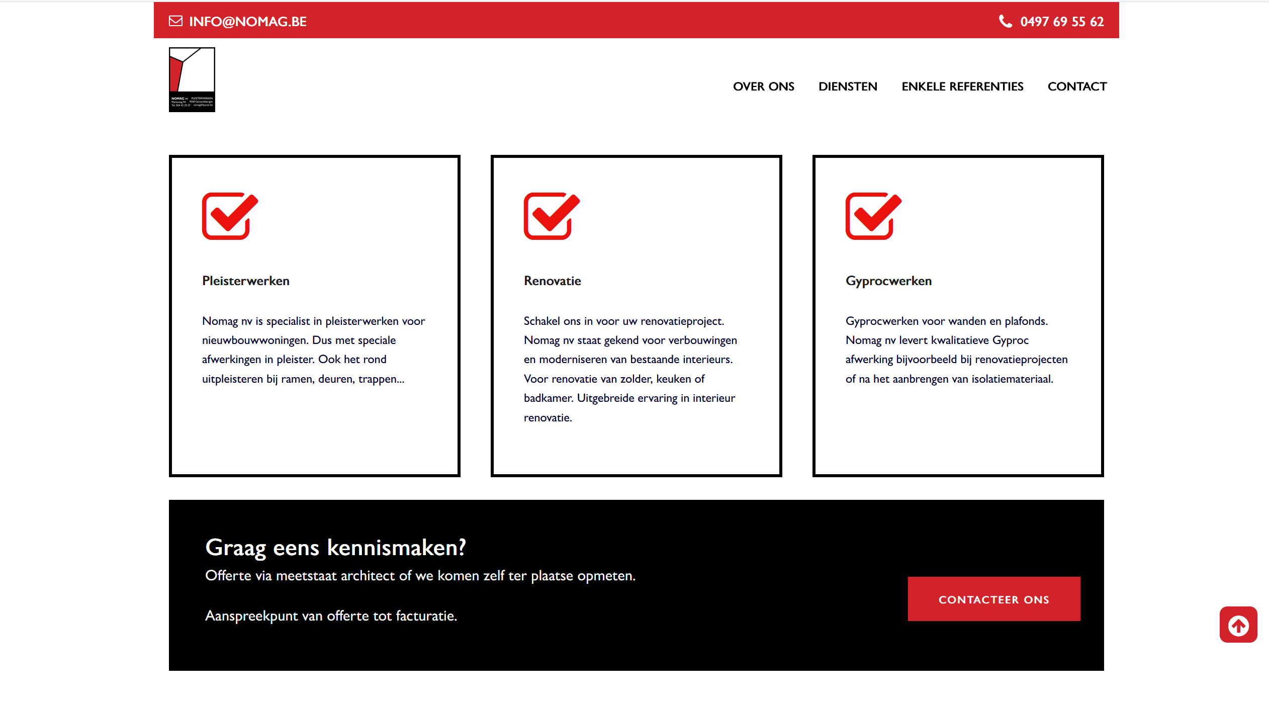 introfoto tweetalige website onepager voorbeeld